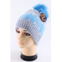 1327 PAWONEX(52-56р.зимняя вязаная шапка)
