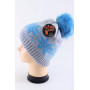 1327 PAWONEX(52-56р.зимняя вязаная шапка)