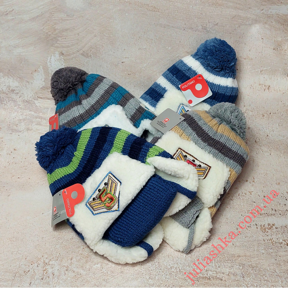 173м POLITANO(46-50р.зимний вязаный комплект)