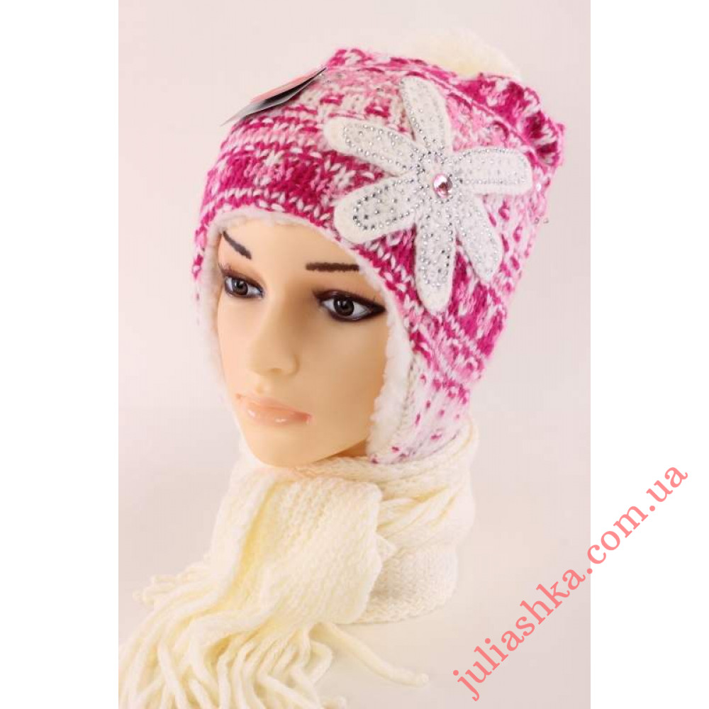 132м POLITANO(50-54р.зимний вязаный комплект)