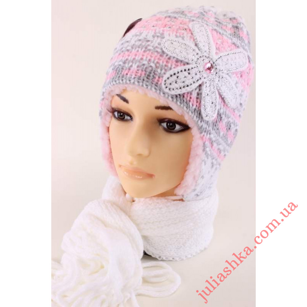 132м POLITANO(50-54р.зимний вязаный комплект)