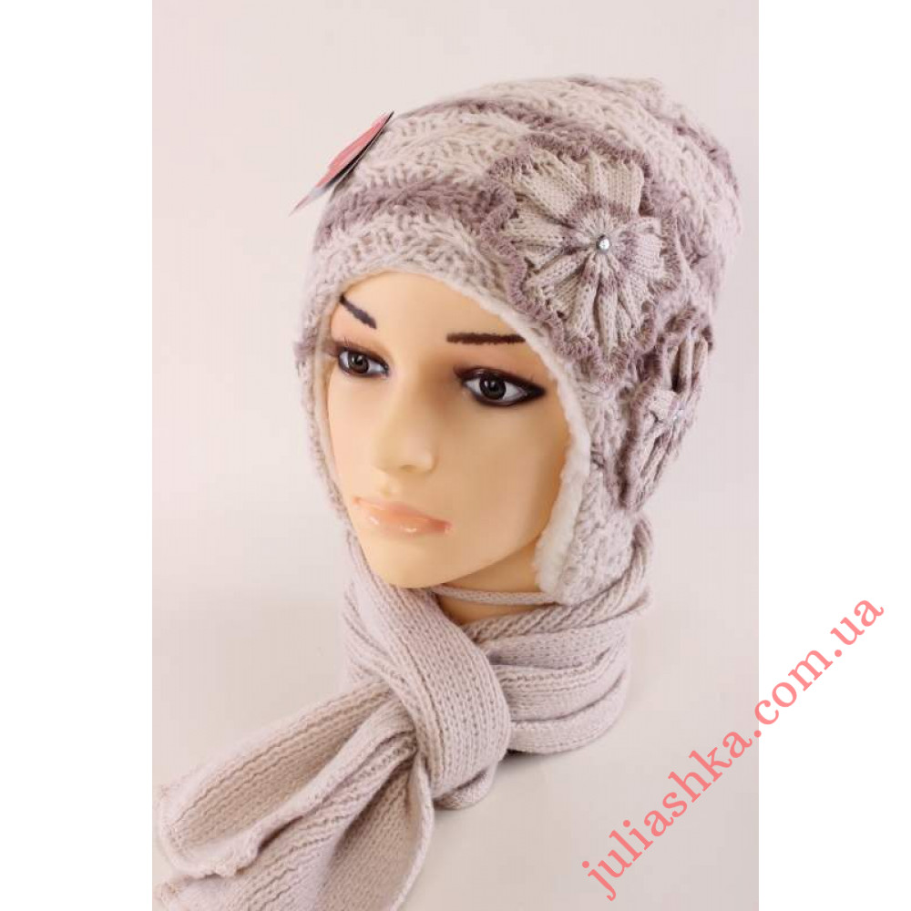 146м POLITANO(50-54р.зимний вязаный комплект)