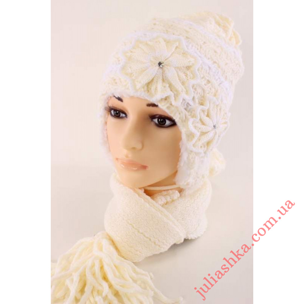 146м POLITANO(50-54р.зимний вязаный комплект)