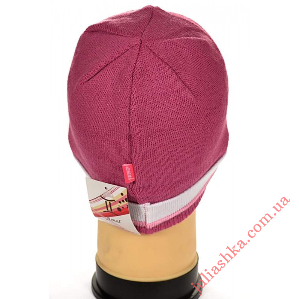 48 AMAL(46-48р.детская вязаная шапка)