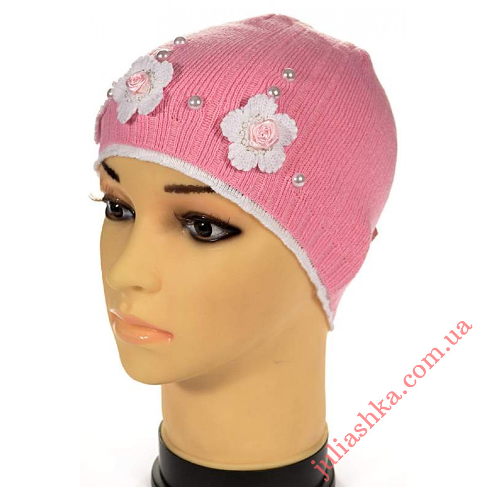 60 AMAL(48-52р.дитяча в'язана шапка)