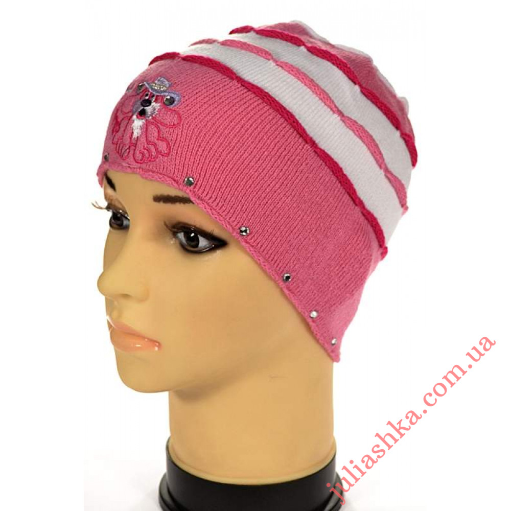 63 AMAL(46-48р.дитяча в'язана шапка)