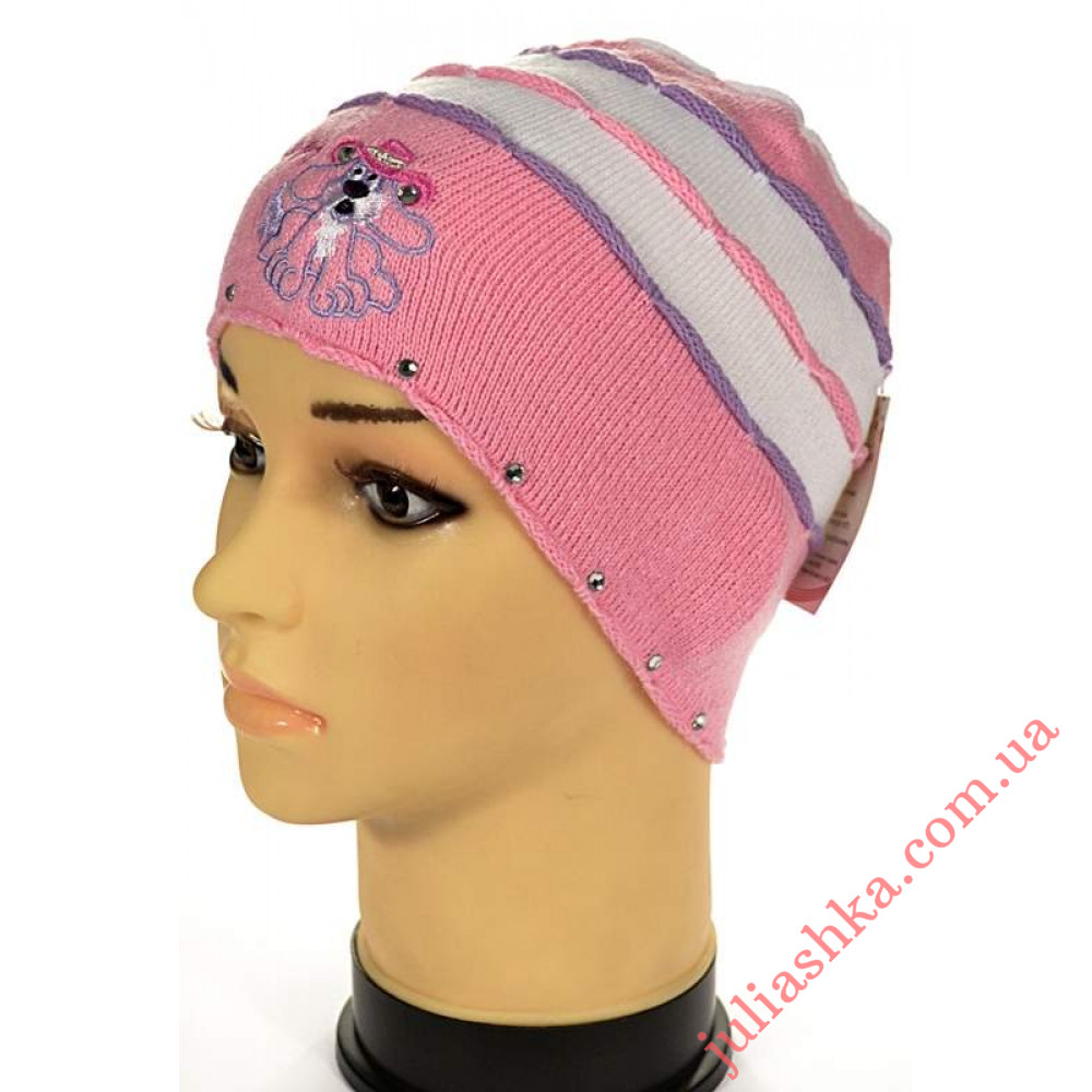 63 AMAL(46-48р.дитяча в'язана шапка)