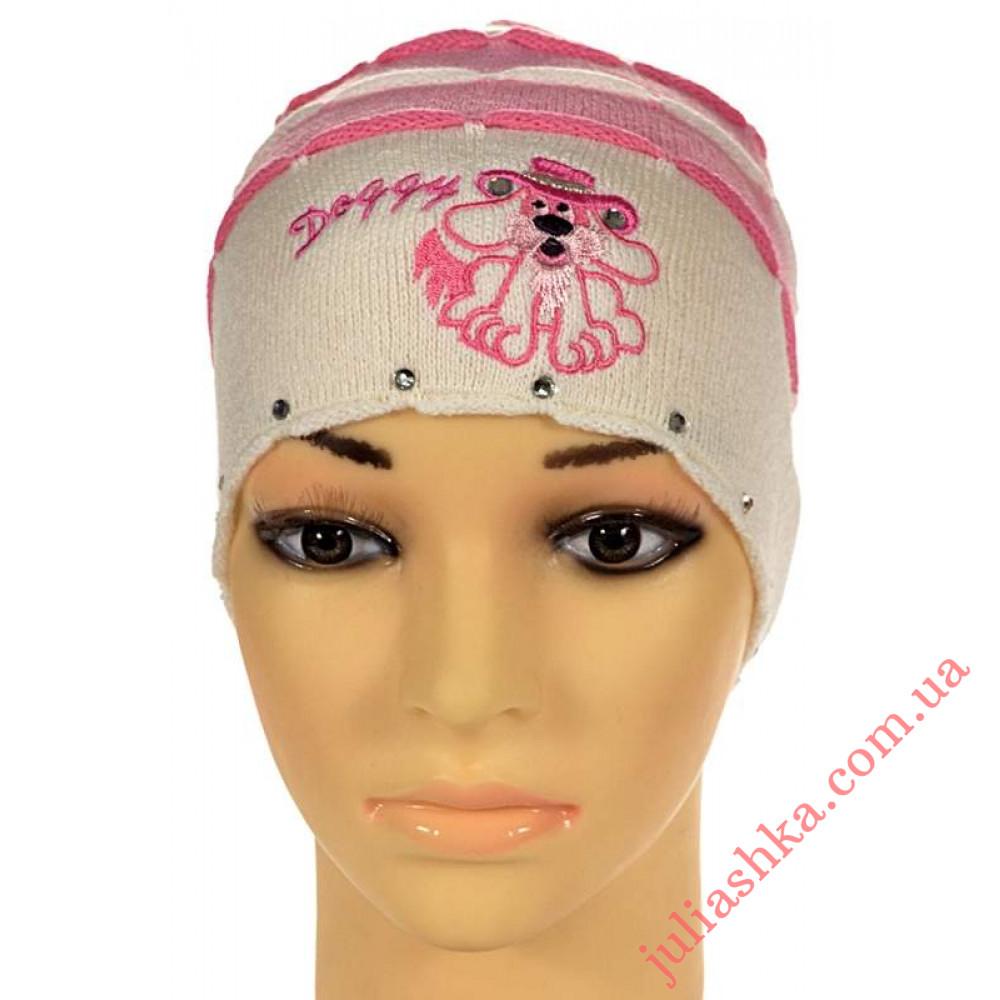 63 AMAL(46-48р.детская вязаная шапка)