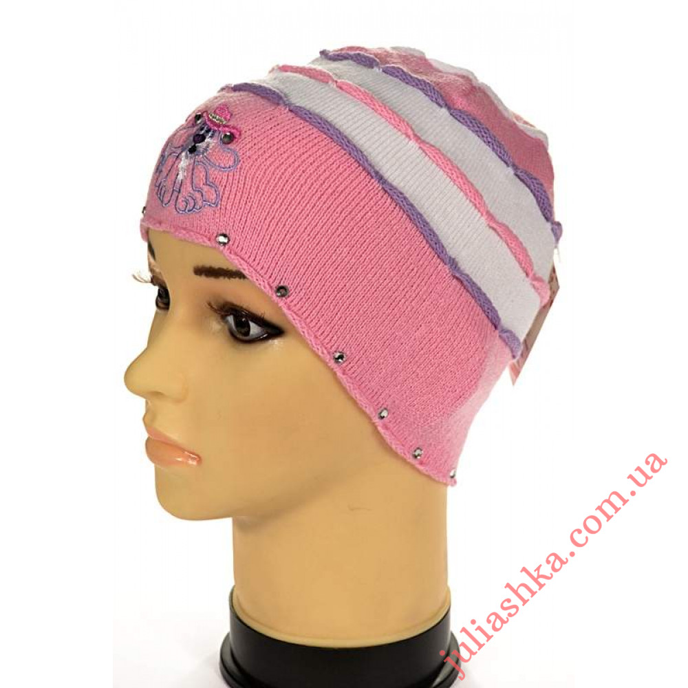 63 AMAL(46-48р.дитяча в'язана шапка)