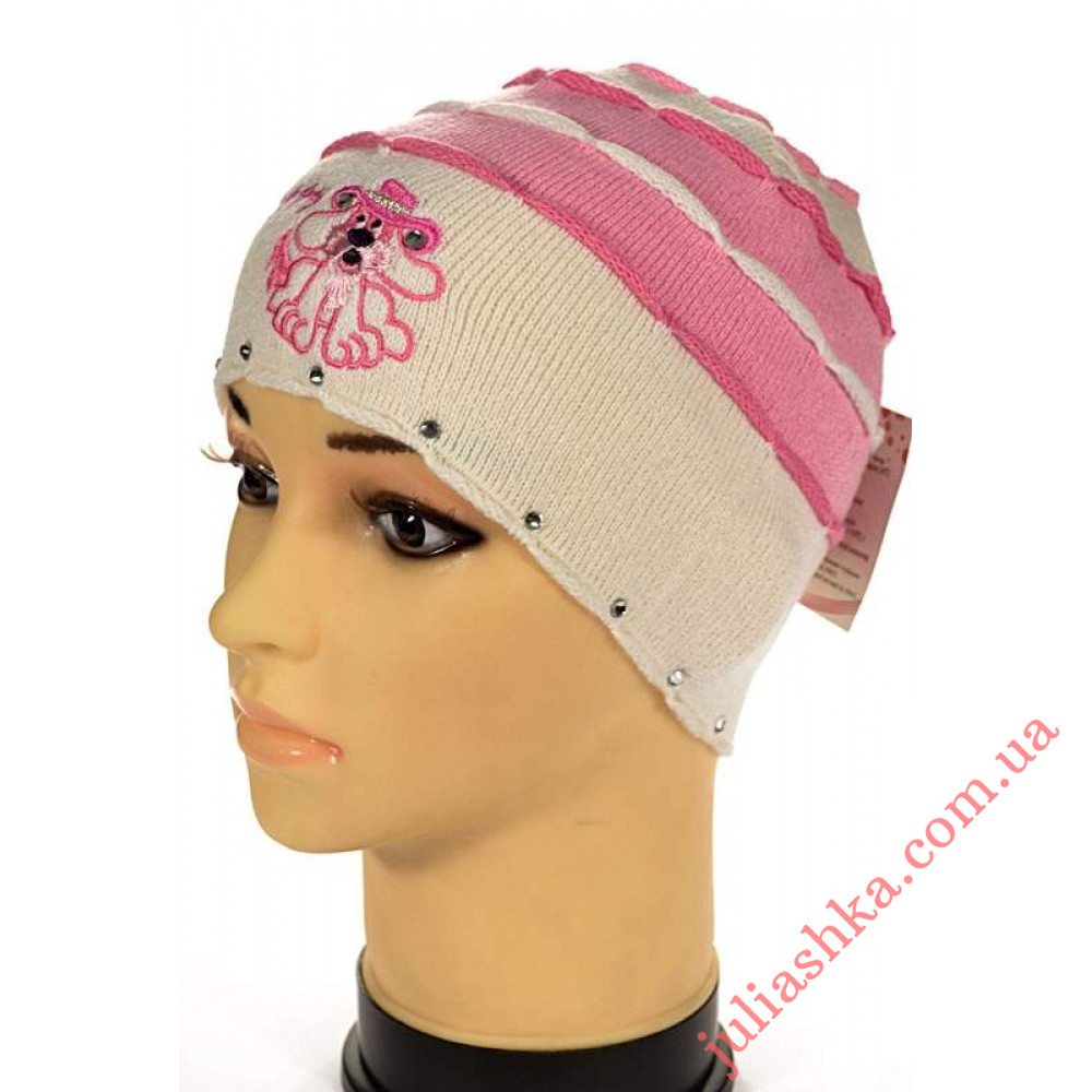 63 AMAL(46-48р.детская вязаная шапка)