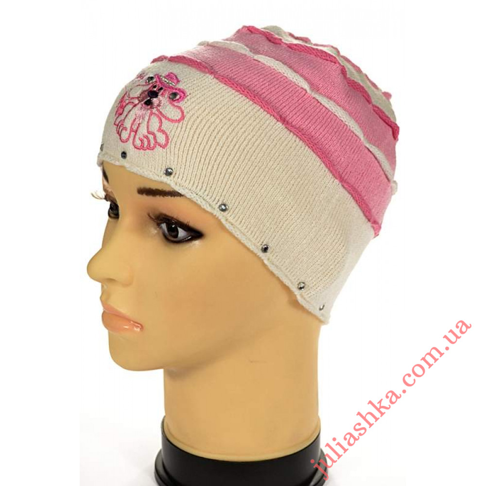 63 AMAL(46-48р.дитяча в'язана шапка)