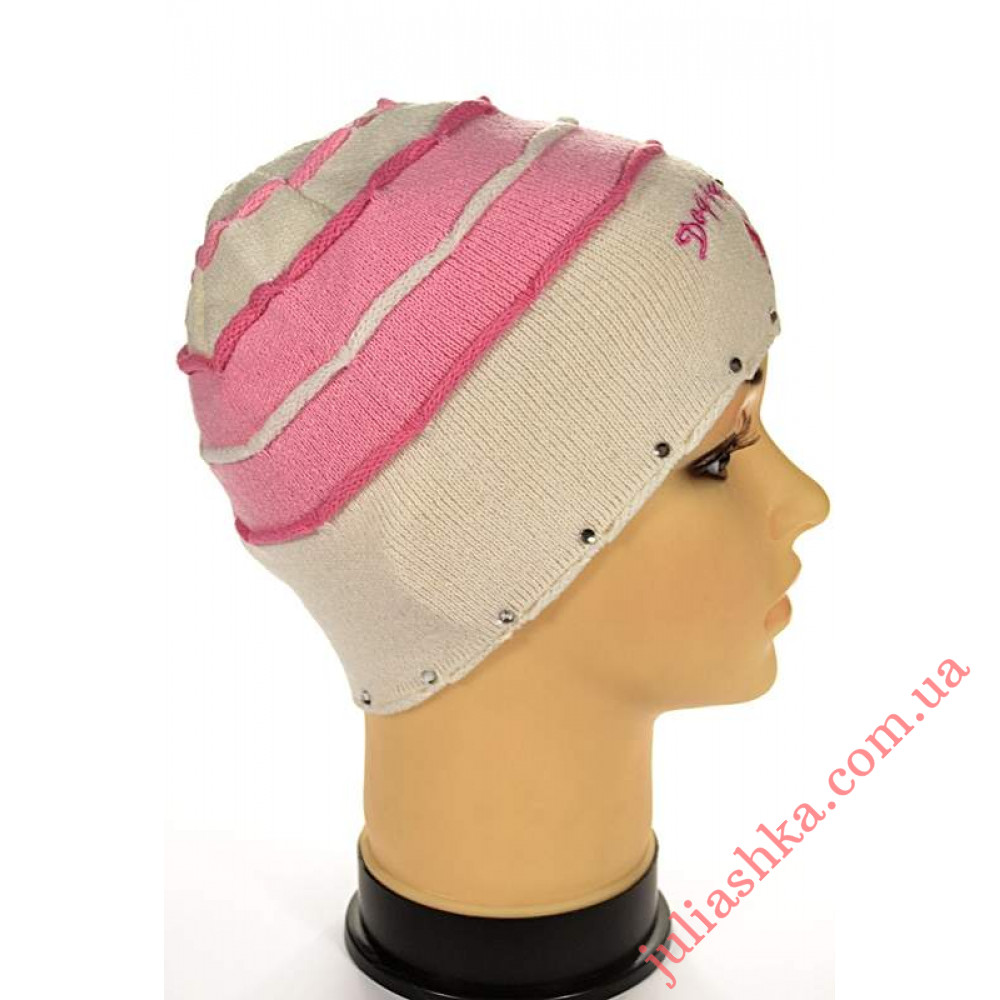 63 AMAL(46-48р.детская вязаная шапка)