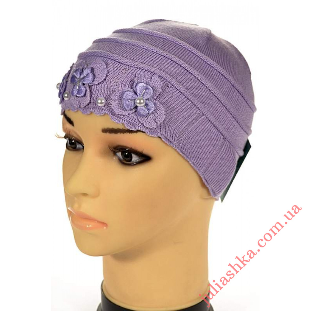 65 AMAL(50-52р.детская вязаная шапка)