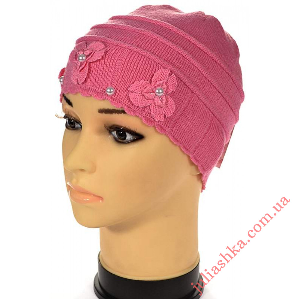 65 AMAL(50-52р.детская вязаная шапка)