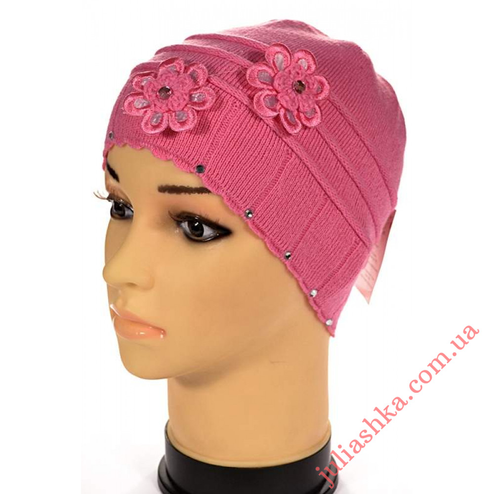 66 AMAL(50-52р.дитяча в'язана шапка)