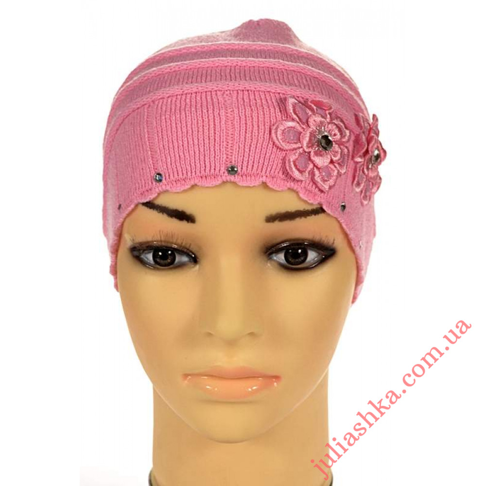 66 AMAL(50-52р.детская вязаная шапка)