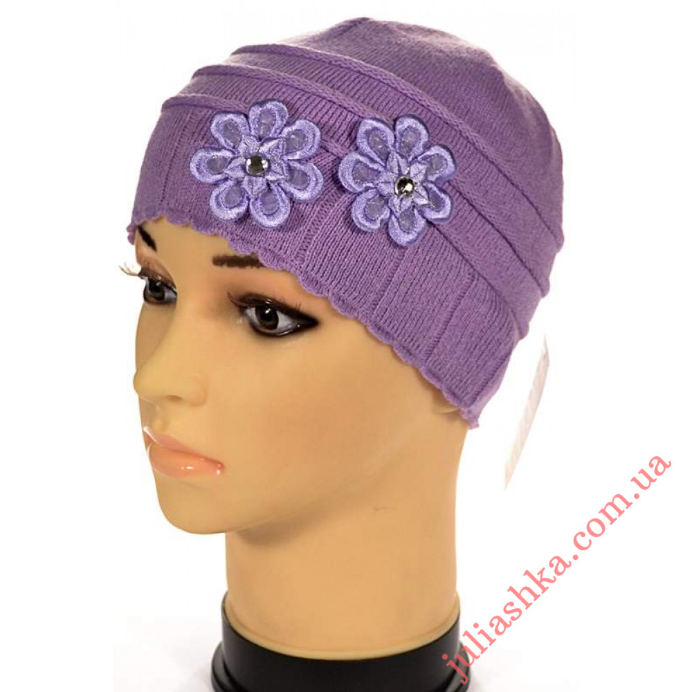 66 AMAL(50-52р.дитяча в'язана шапка)