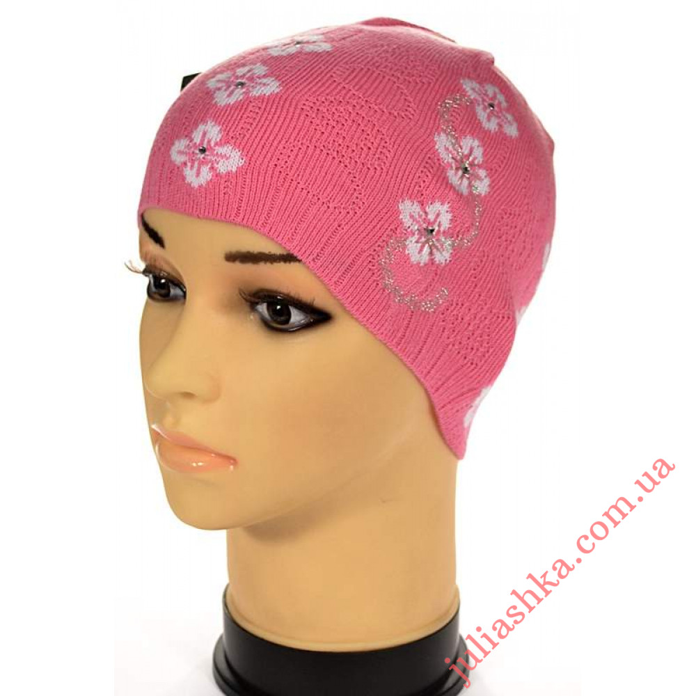 29 хлопок AMAL(48-50р.детская вязаная шапка)