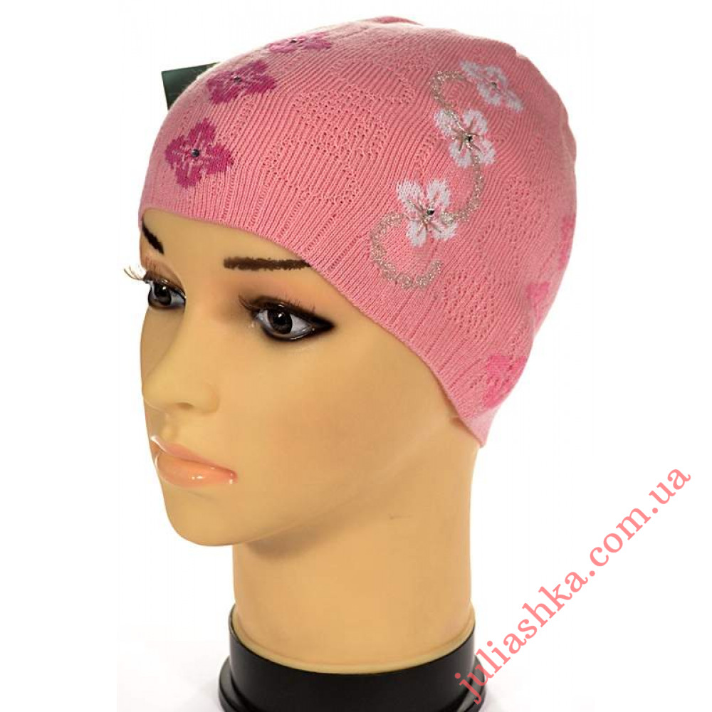 29 хлопок AMAL(48-50р.детская вязаная шапка)