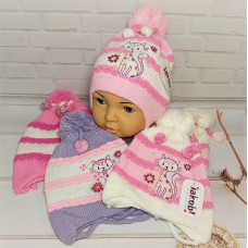 040D JAKOB(46-50р.дитяча в'язана шапка)