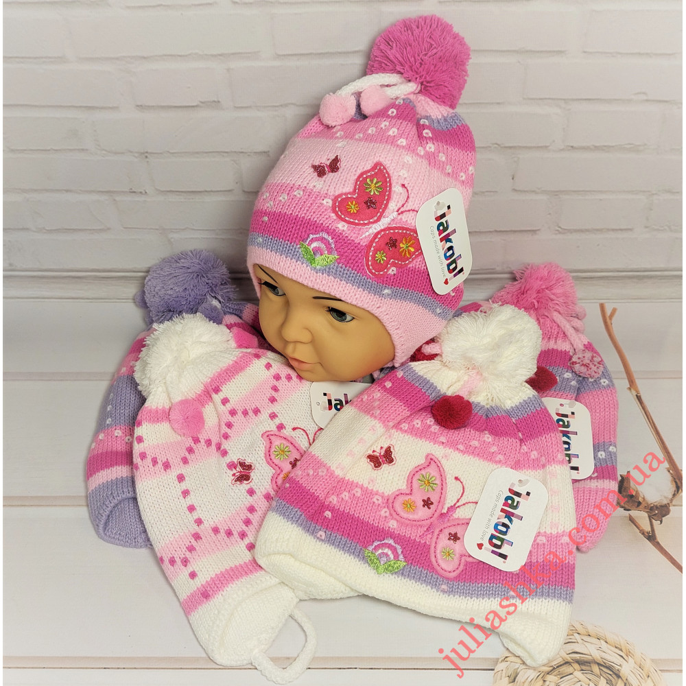 041D JAKOB(46-50р.детская вязаная шапка)