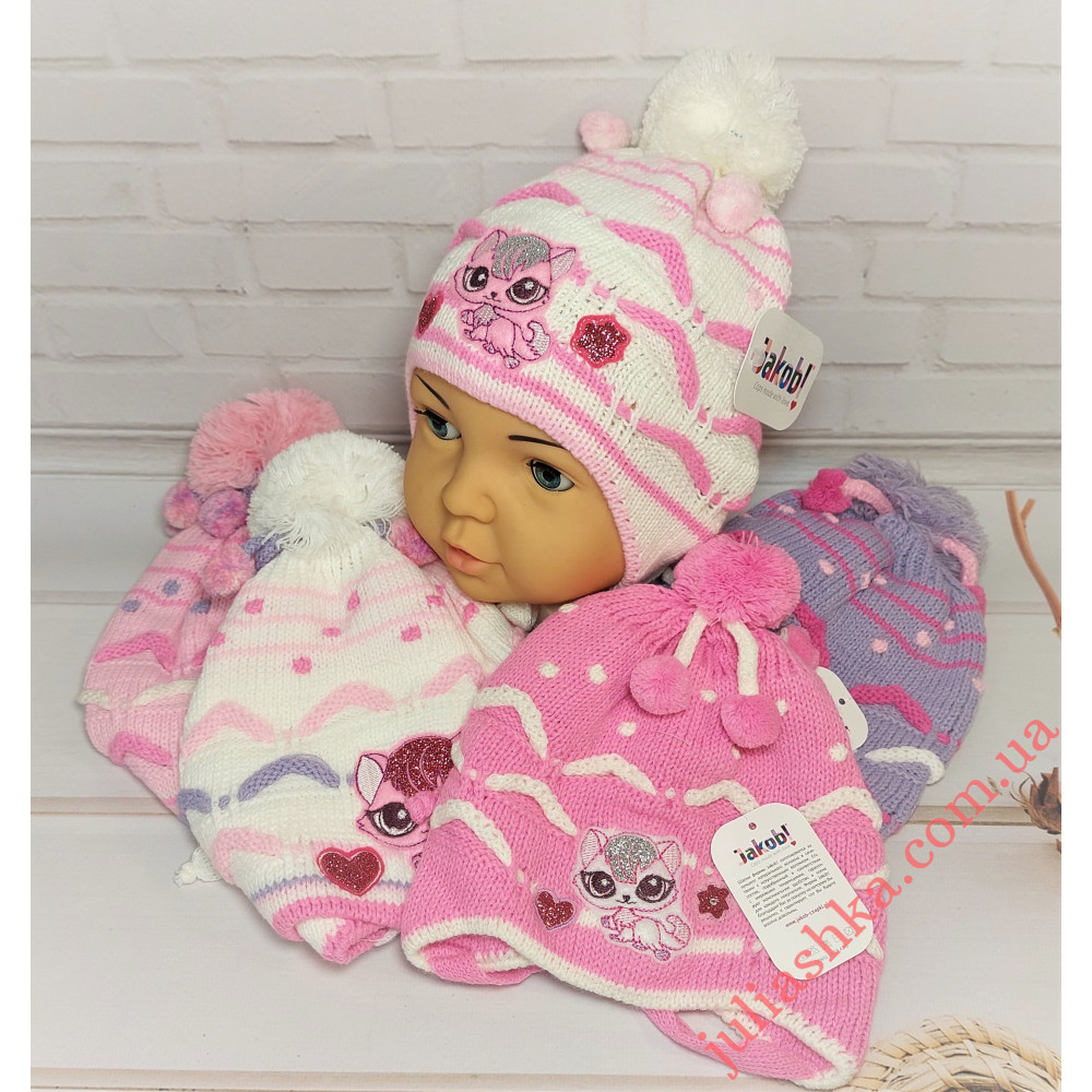 042D JAKOB(46-50р.дитяча в'язана шапка)