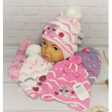 042D JAKOB(46-50р.дитяча в'язана шапка)