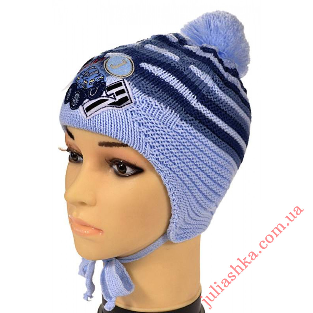 015D JAKOB(48-52р.детская вязаная шапка)