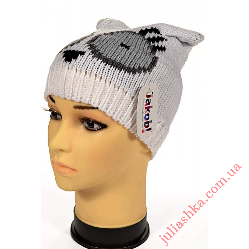 028D JAKOB(50-54р.дитяча в'язана шапка)