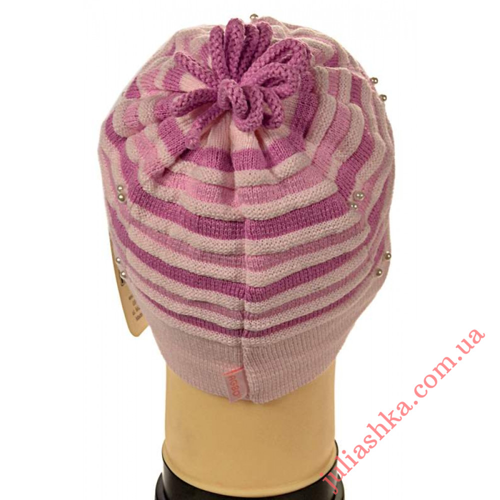 302 AGBO (46-48р.вязаная шапочка для девочек)