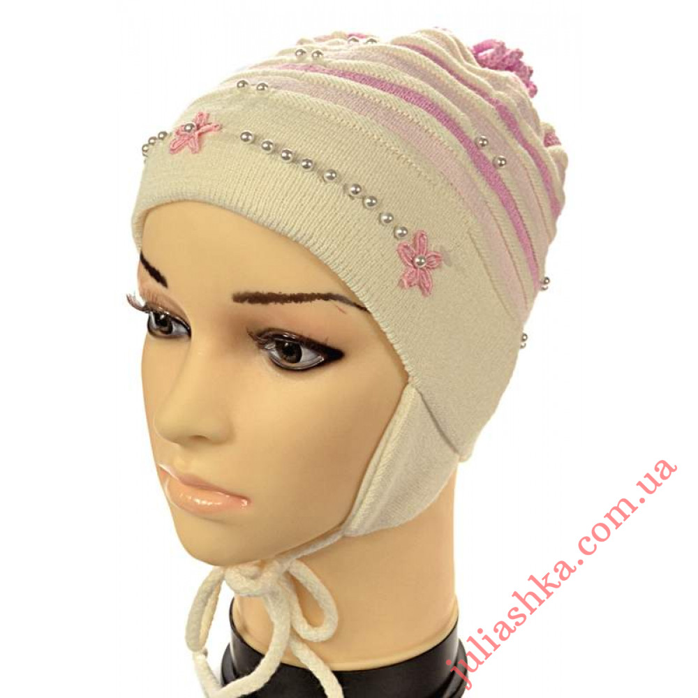 302 AGBO (46-48р.вязаная шапочка для девочек)