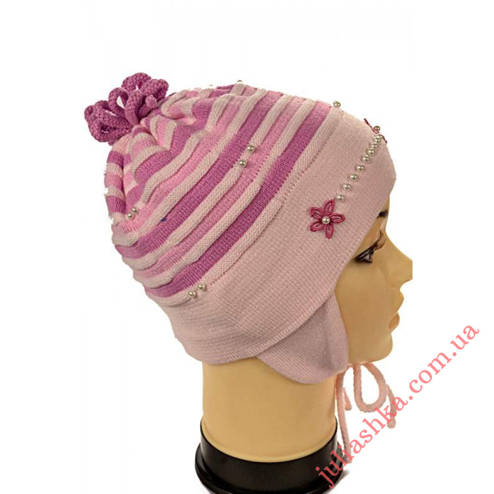 302 AGBO (46-48р.вязаная шапочка для девочек)