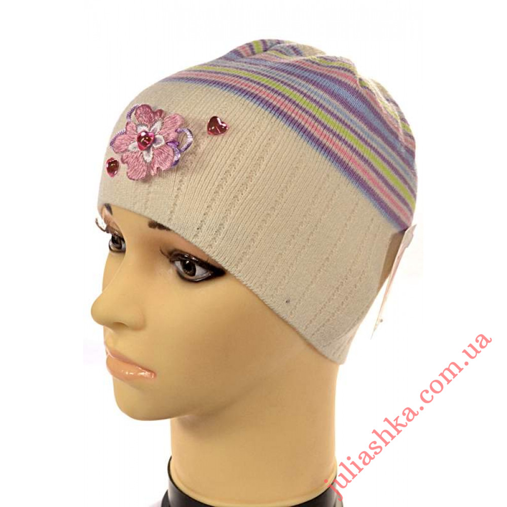 144 AMAL(50-54р.дитяча в'язана шапка)