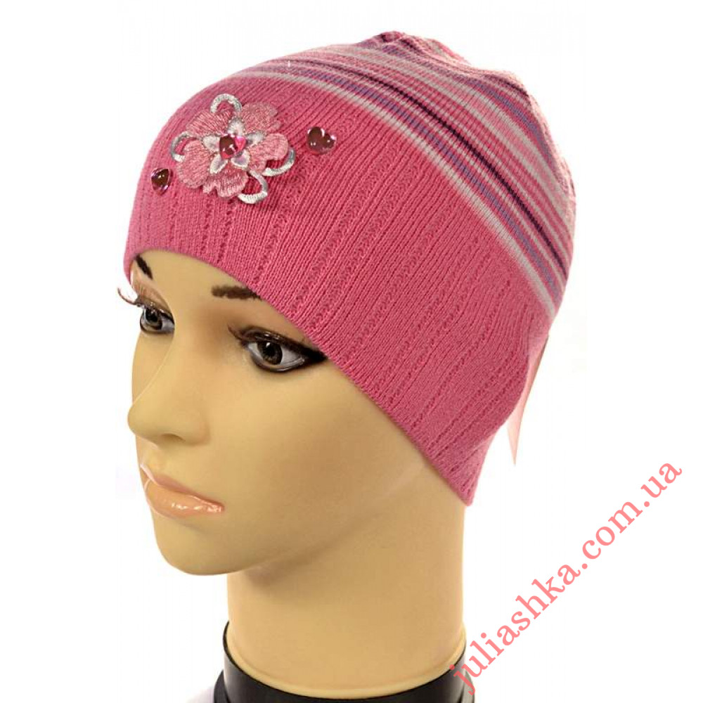 144 AMAL(50-54р.детская вязаная шапка)