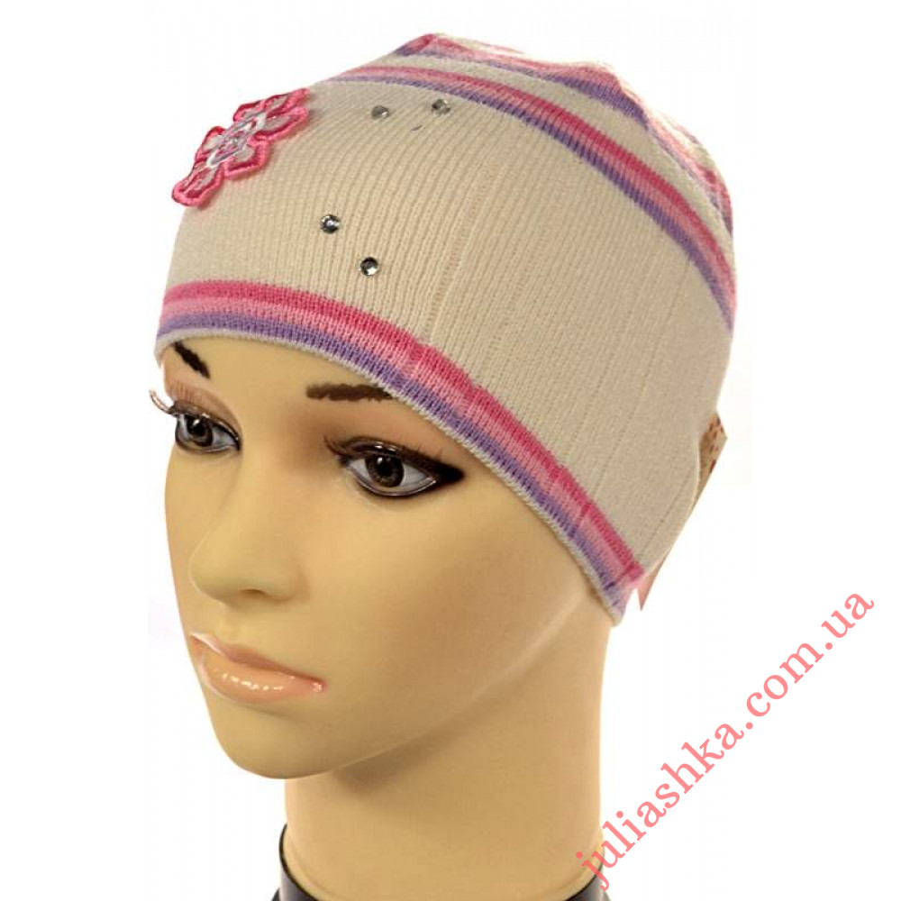 384 AMAL(50-52р.дитяча в'язана шапка)