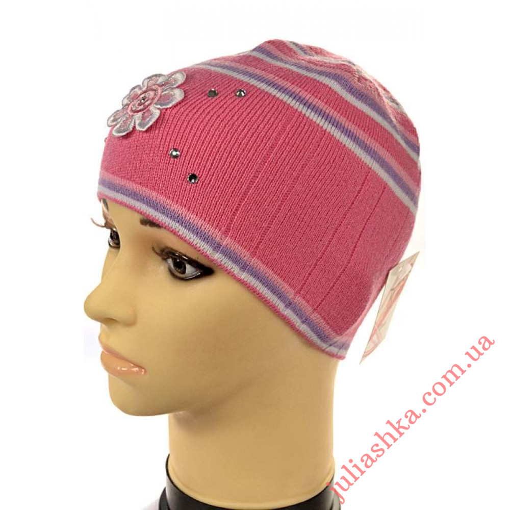 384 AMAL(50-52р.детская вязаная шапка)