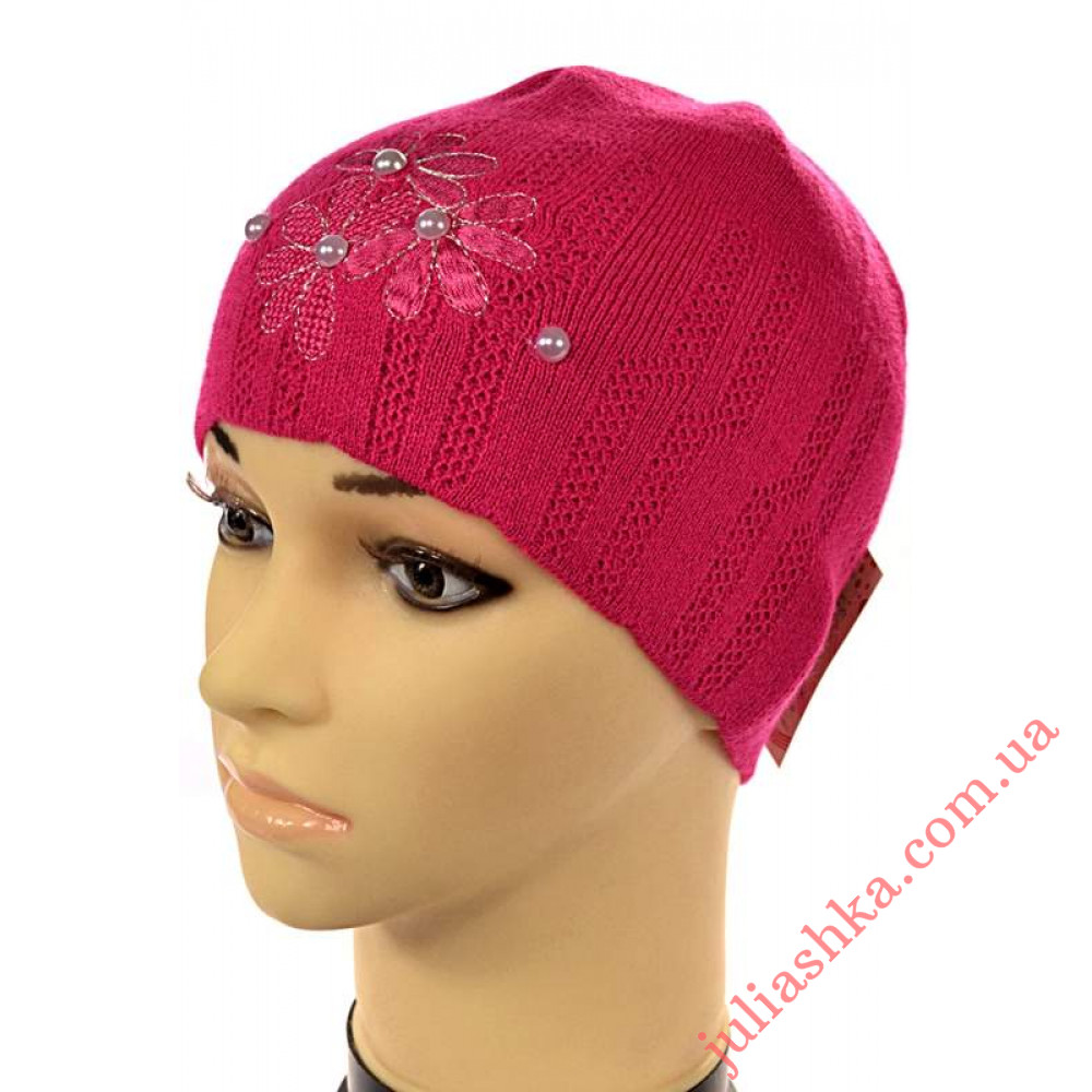 394 AMAL(48-50р.дитяча в'язана шапка)