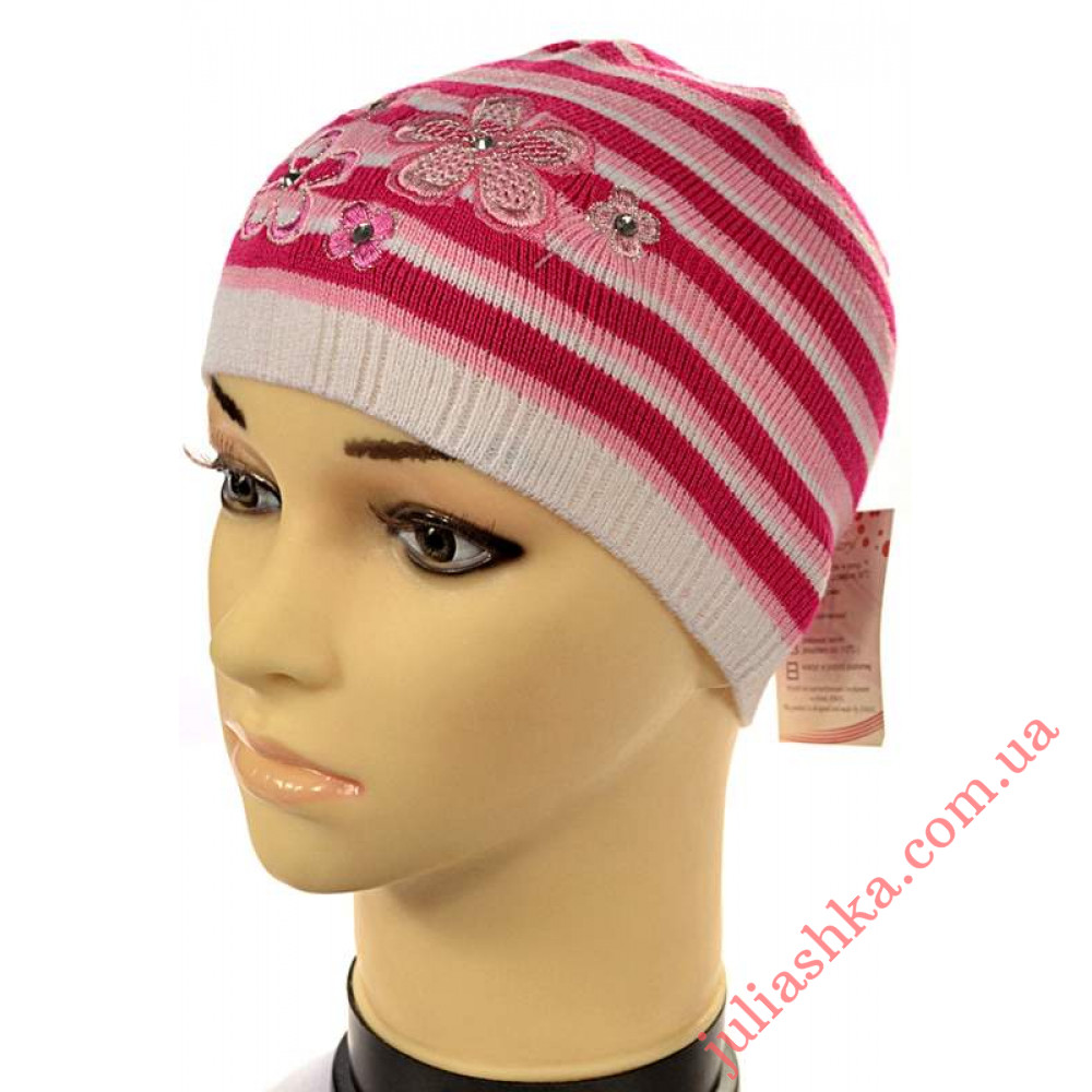 624 AMAL(46-50р.дитяча в'язана шапка)