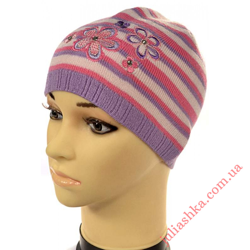 624 AMAL(46-50р.детская вязаная шапка)