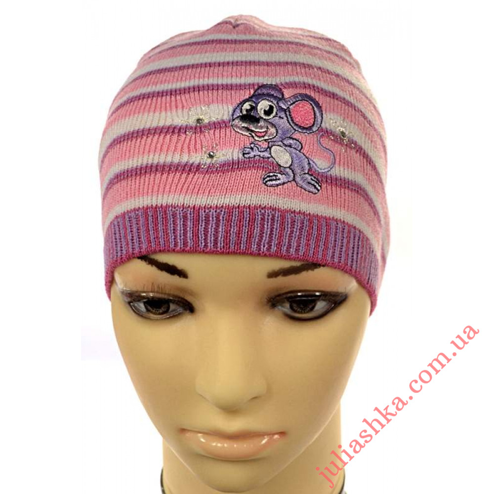 644 AMAL(46-50р.детская вязаная шапка)