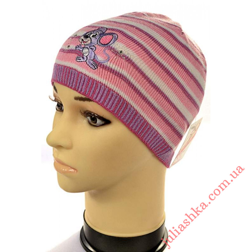 644 AMAL(46-50р.детская вязаная шапка)