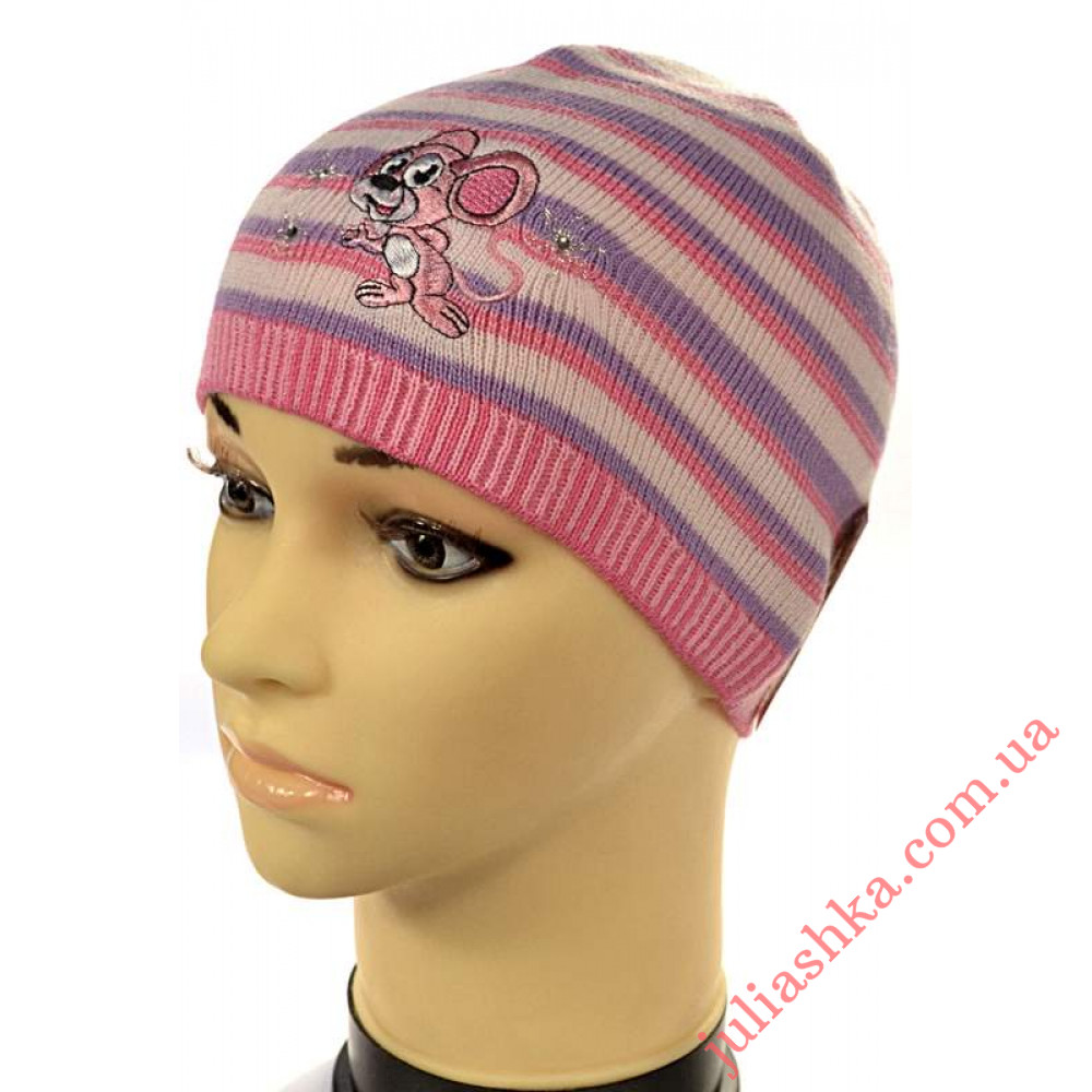 644 AMAL(46-50р.детская вязаная шапка)