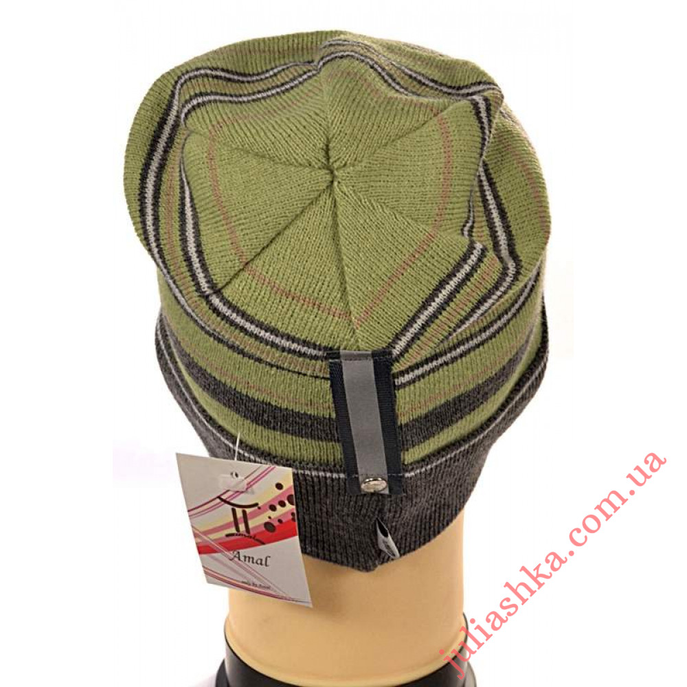 704м. AMAL(48-52р.детская вязаная шапка)
