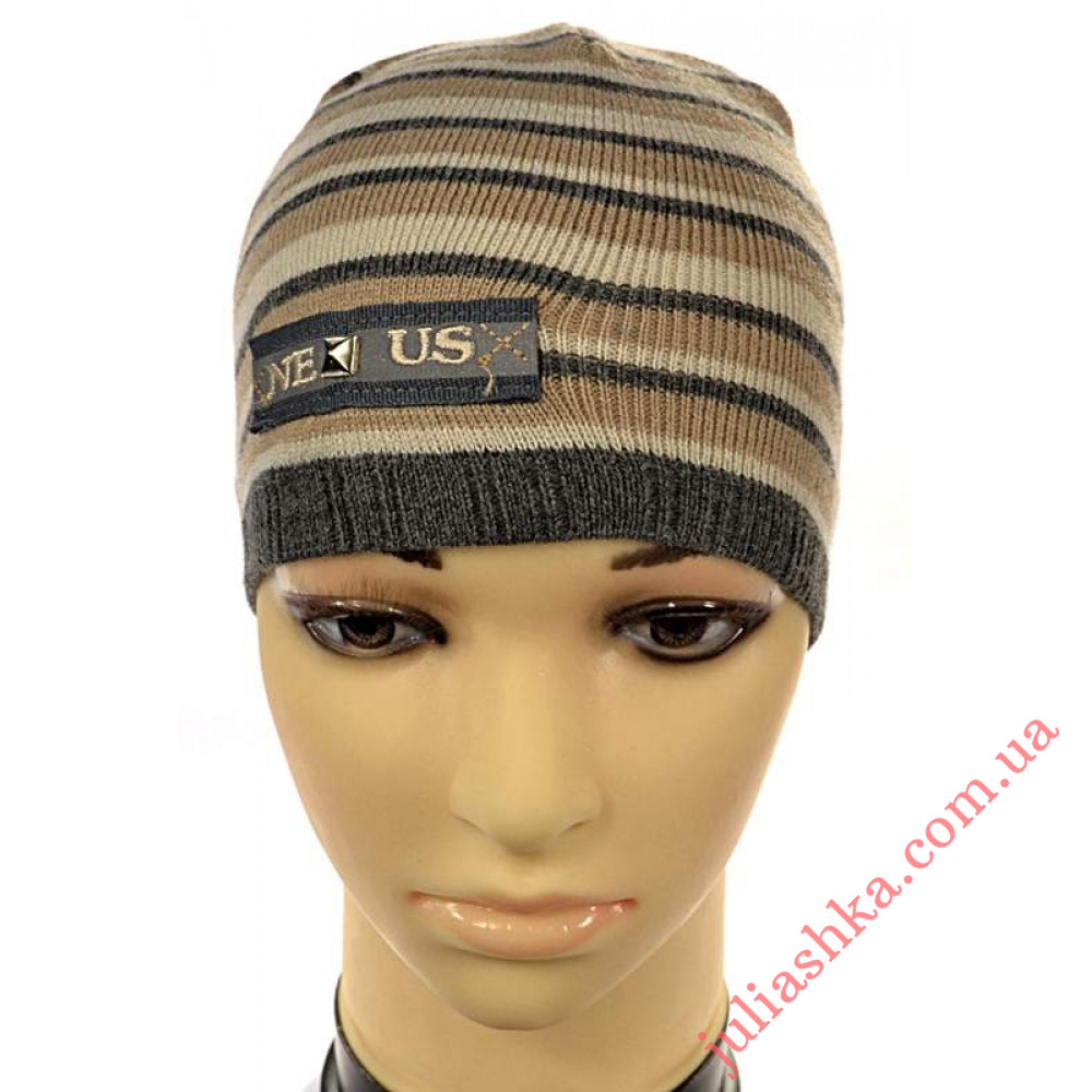 764м. AMAL(50-52р.детская вязаная шапка)