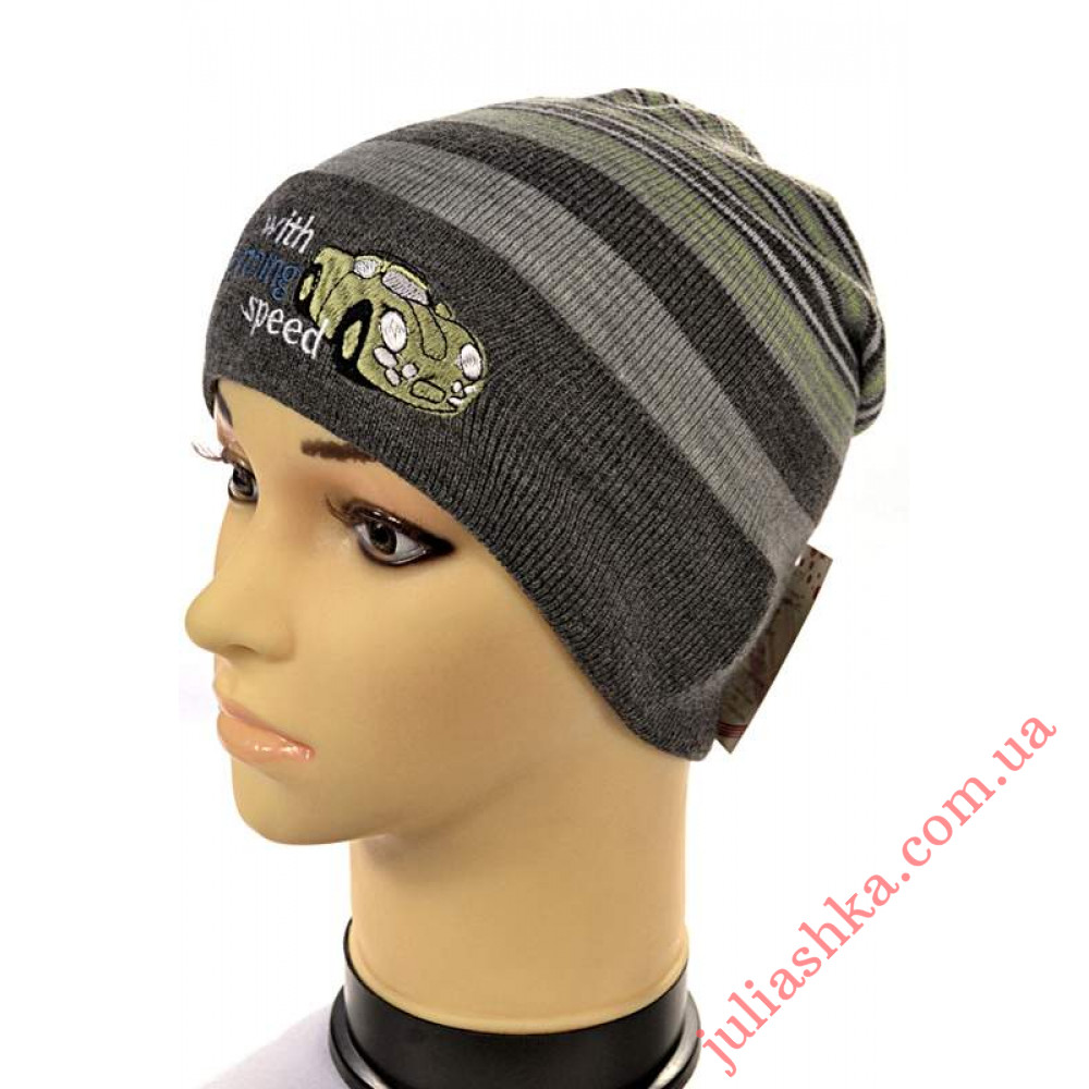 814м. AMAL(50-52р.детская вязаная шапка)