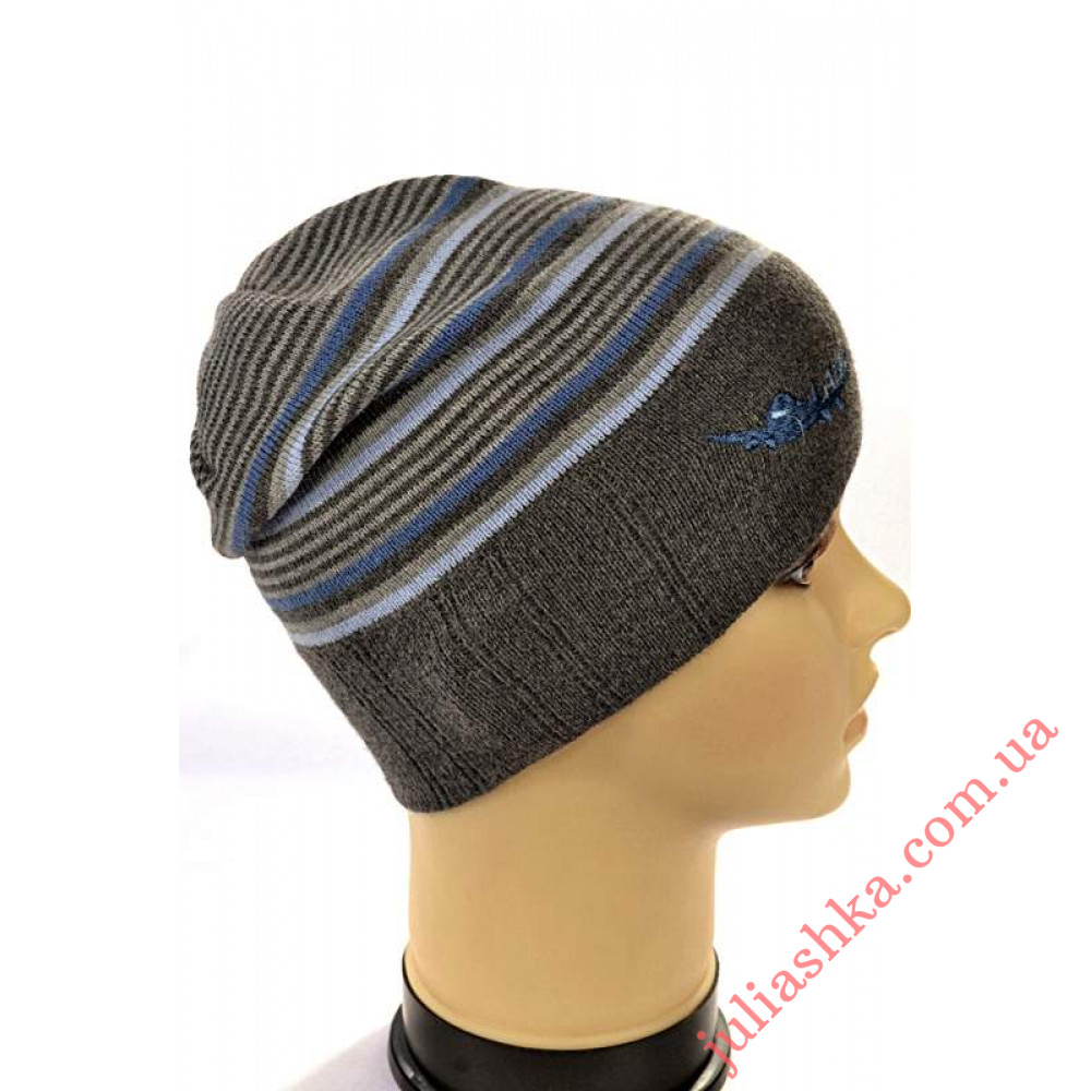 834м. AMAL(50-52р.детская вязаная шапка)