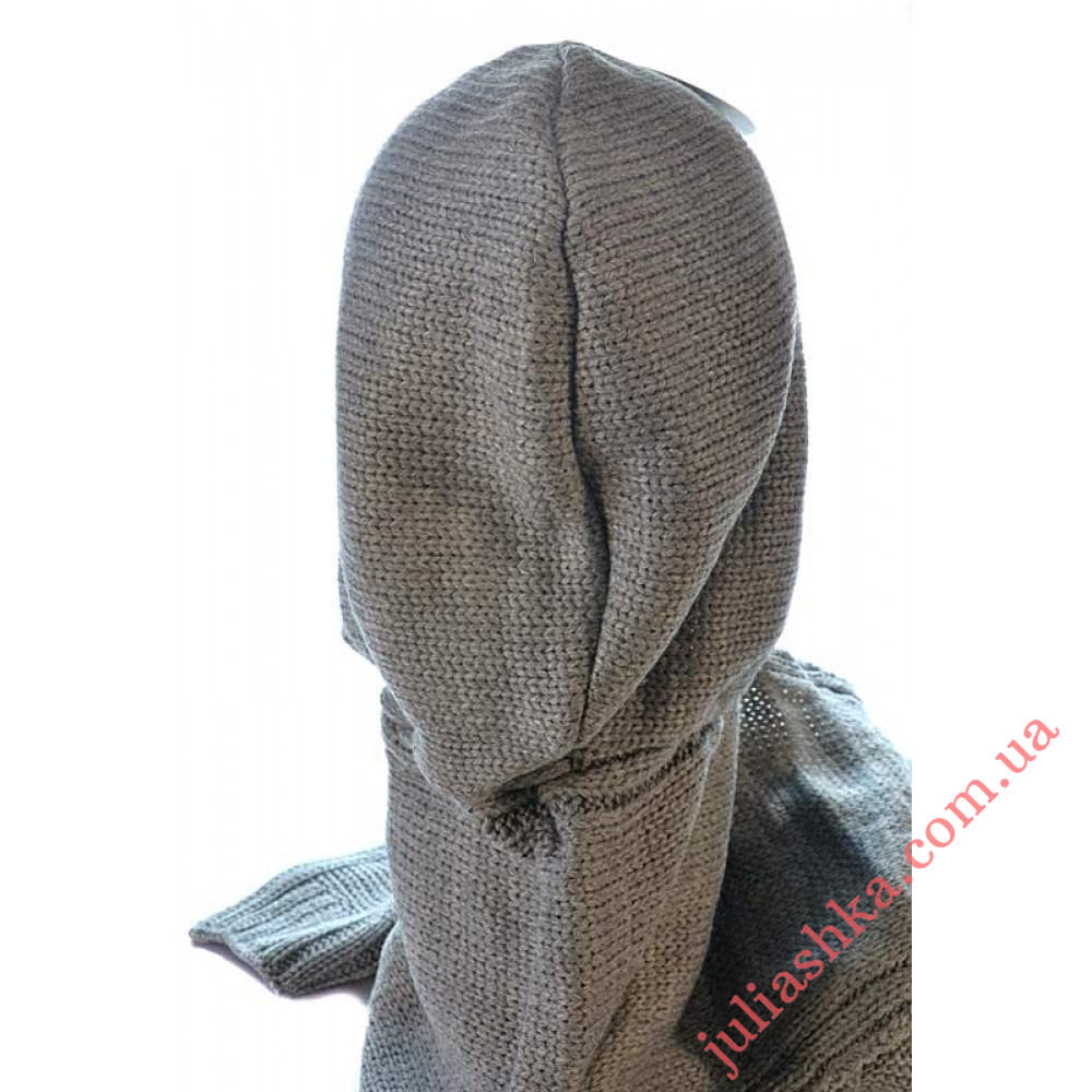 01К PAWONEX(вязаный шарф-капюшон)