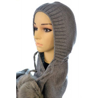 01К PAWONEX(в'язаний шарф-капюшон) 01К PAWONEX(в'язаний шарф-капюшон)