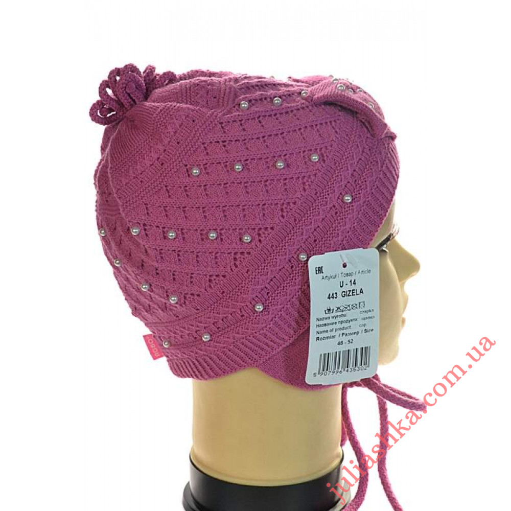 443 AGBO(48-52р.дитяча в’язана шапка)