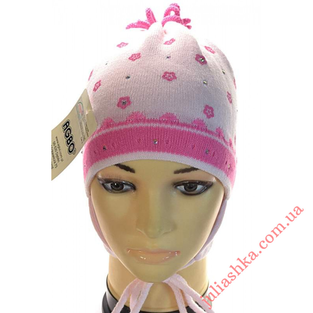 446 AGBO(48-52р.детская вязаная шапка)